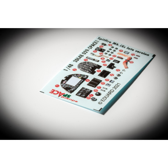 Eduard 3DL48029 1/48 Spitfire Mk.IXc late version SPACE 3D Decal for Aircraft Space