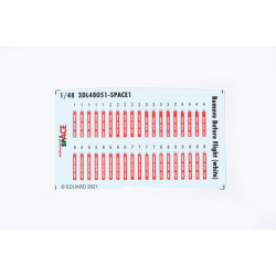 Eduard 3DL48051 1/48 Remove Before Flight (white) SPACE 3D Decal for Aircraft Space