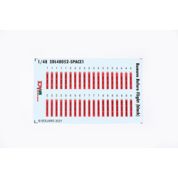 Eduard 3DL48052 1/48 Remove Before Flight (black) SPACE 3D Decal for Aircraft Space