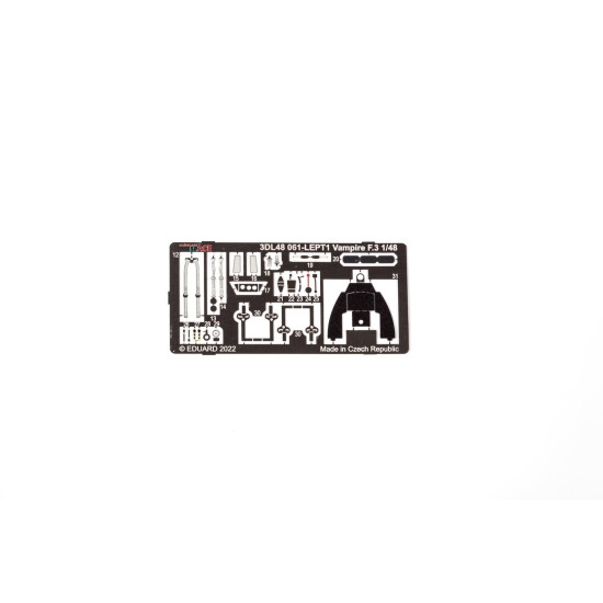 Eduard 3DL48061 1/48 Vampire F.3 SPACE 3D Decal for Aircraft Space