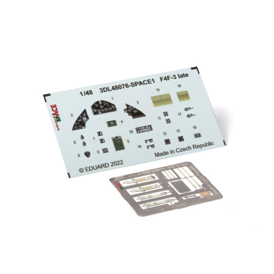 Eduard 3DL48076 1/48 F4F-3 late SPACE 3D Decal for Aircraft Space