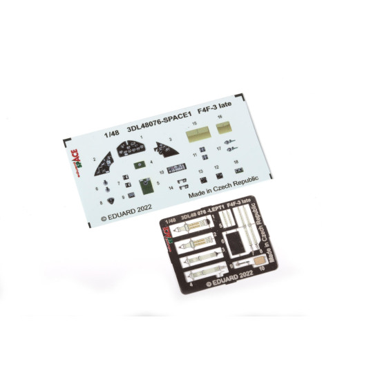 Eduard 3DL48076 1/48 F4F-3 late SPACE 3D Decal for Aircraft Space