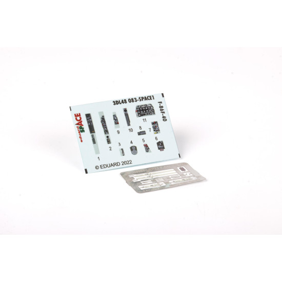 Eduard 3DL48083 1/48 F-86F-40 SPACE 3D Decal for Aircraft Space