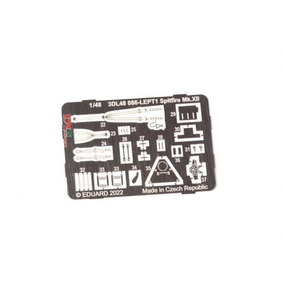 Eduard 3DL48086 1/48 Spitfire Mk.XII SPACE 3D Decal for Aircraft Space