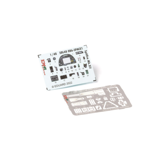 Eduard 3DL48086 1/48 Spitfire Mk.XII SPACE 3D Decal for Aircraft Space