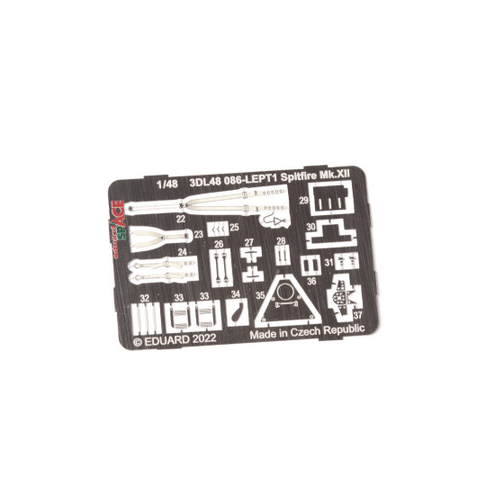 Eduard 3DL48086 1/48 Spitfire Mk.XII SPACE 3D Decal for Aircraft Space