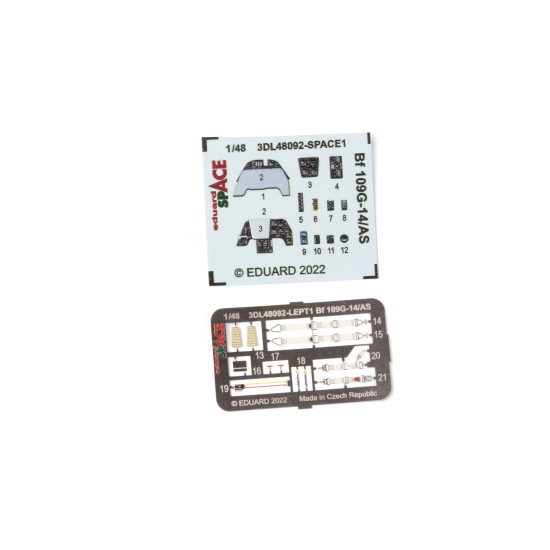 Eduard 3DL48092 1/48 Bf 109G-14/AS SPACE 3D Decal for Aircraft Space