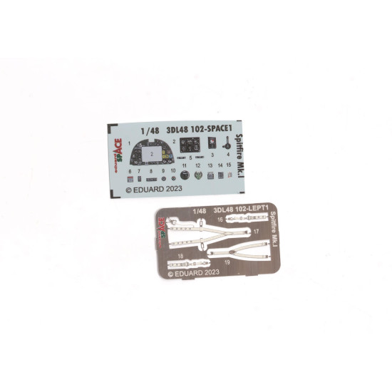 Eduard 3DL48102 1/48 Spitfire Mk.I SPACE 3D Decal for Aircraft Space