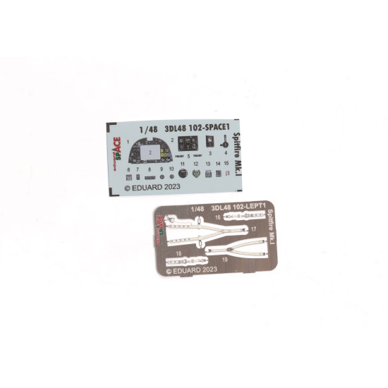 Eduard 3DL48102 1/48 Spitfire Mk.I SPACE 3D Decal for Aircraft Space
