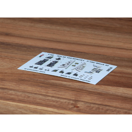Eduard 3DL48105 1/48 F-16C Block 42 till 2005 SPACE 3D Decal for Aircraft Space
