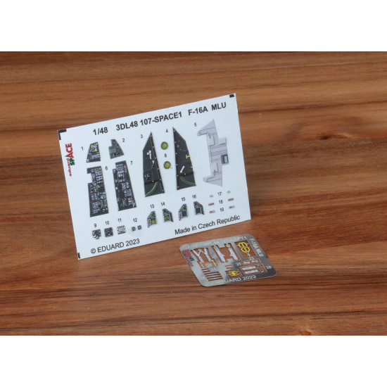 Eduard 3DL48107 1/48 F-16A MLU SPACE 3D Decal for Aircraft Space