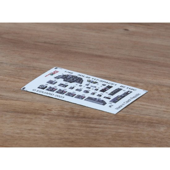 Eduard 3DL48117 1/48 Bf 110C SPACE 3D Decal for Aircraft Space Eduard 3DL48117 1/48 Bf 110C SPACE 3D Decal for Aircraft Space