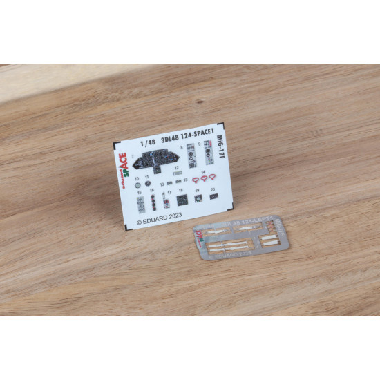 Eduard 3DL48124 1/48 MiG-17F SPACE 3D Decal for Aircraft Space