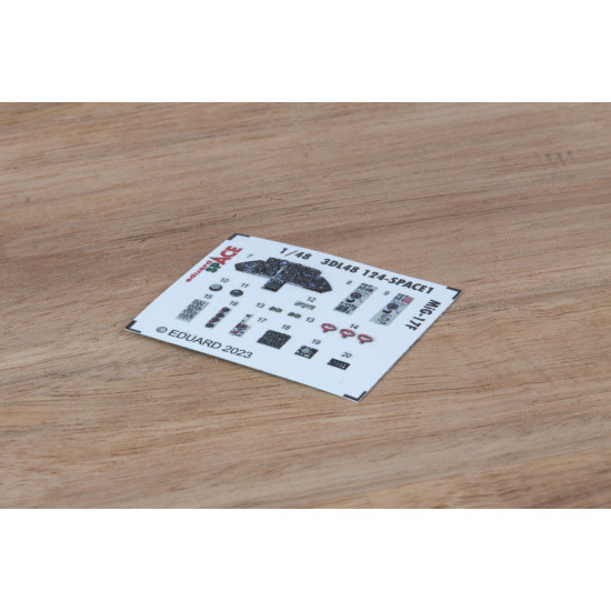 Eduard 3DL48124 1/48 MiG-17F SPACE 3D Decal for Aircraft Space