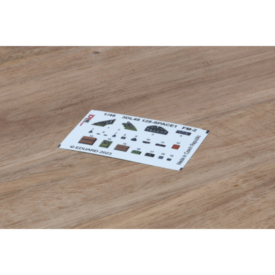 Eduard 3DL48128 1/48 FM-2 SPACE 3D Decal for Aircraft Space