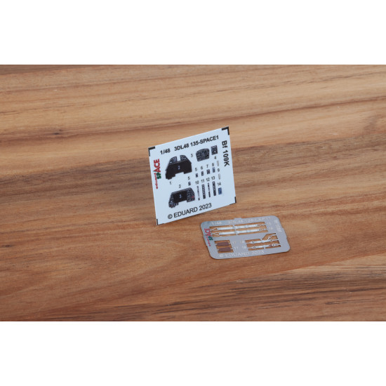 Eduard 3DL48135 1/48 Bf 109K SPACE 3D Decal for Aircraft Space