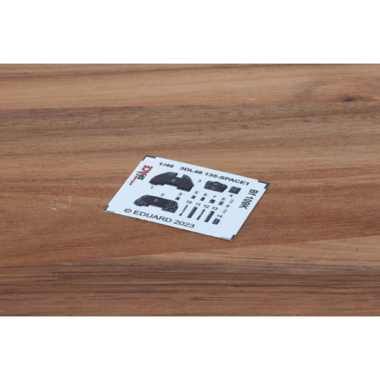 Eduard 3DL48135 1/48 Bf 109K SPACE 3D Decal for Aircraft Space