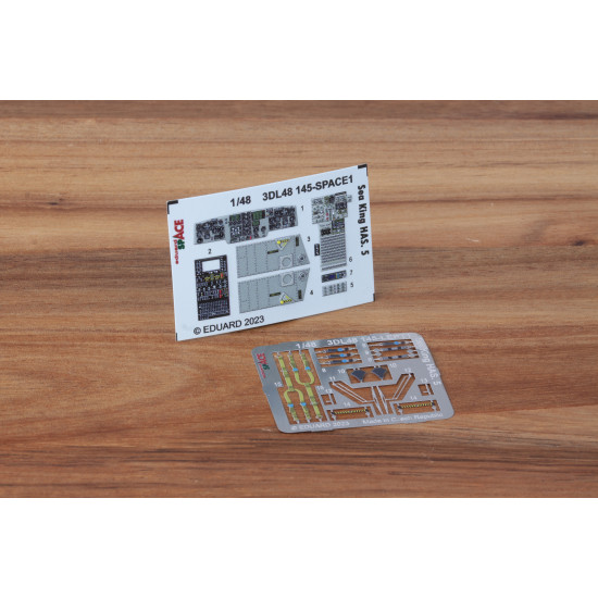 Eduard 3DL48145 1/48 Sea King HAS.5 SPACE 3D Decal for Aircraft Space Eduard 3DL48145 1/48 Sea King HAS.5 SPACE 3D Decal for Aircraft Space