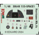 Eduard 3DL48153 1/48 Hurricane Mk.IIc SPACE 3D Decal for Aircraft Space