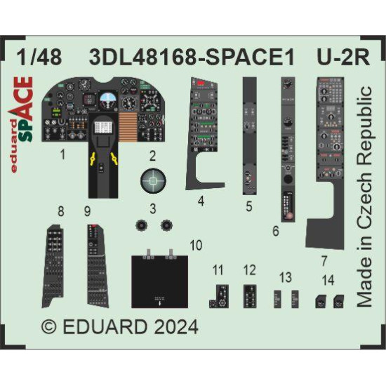 Eduard 3DL48168 1/48 U-2R SPACE 3D Decal for Aircraft Space