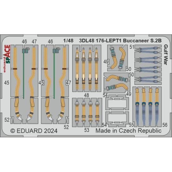 Eduard 3DL48176 1/48 Buccaneer S.2B Gulf War SPACE 3D Decal for Aircraft Space Eduard 3DL48176 1/48 Buccaneer S.2B Gulf War SPACE 3D Decal for Aircraft Space