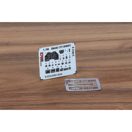 Eduard 3DL48177 1/48 P-51B/C SPACE 3D Decal for Aircraft Space