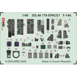 Eduard 3DL48178 1/48 F-14A SPACE 3D Decal for Aircraft Space