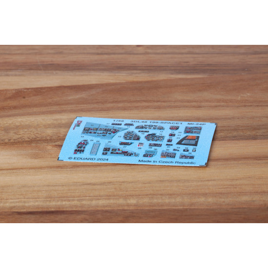 Eduard 3DL48199 1/48 Mi-24P SPACE 3D Decal for Aircraft Space Eduard 3DL48199 1/48 Mi-24P SPACE 3D Decal for Aircraft Space