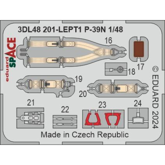 Eduard 3DL48201 1/48 P-39N SPACE 3D Decal for Aircraft Space