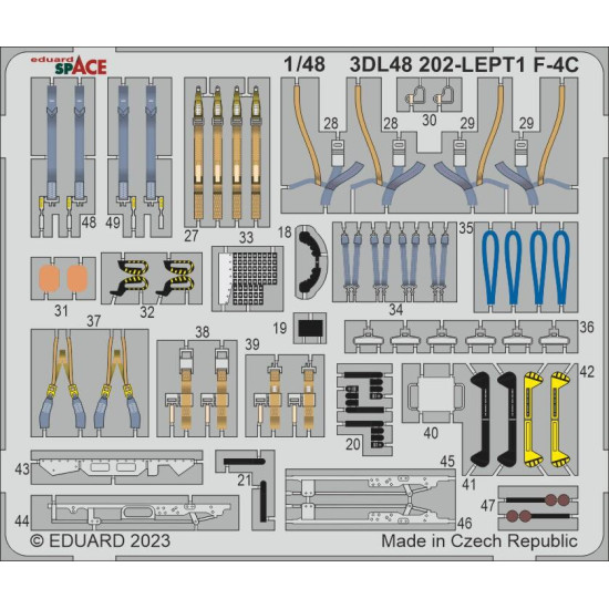 Eduard 3DL48202 1/48 F-4C SPACE 3D Decal for Aircraft Space