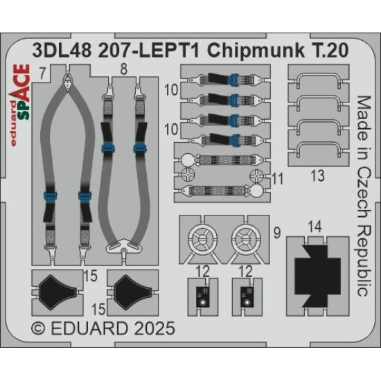 Eduard 3DL48207 1/48 Chipmunk T.20 SPACE AIRFIX 3D Decal for Aircraft Space Eduard 3DL48207 1/48 Chipmunk T.20 SPACE AIRFIX 3D Decal for Aircraft Space