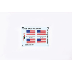 Eduard 3DL53002 1/350 US ensign flag modern SPACE 0 3D Decal for Ships Space