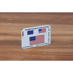 Eduard 3DL53013 1/200 US Navy ensign & union jack flag SPACE 1/200 3D Decal for Ships Space