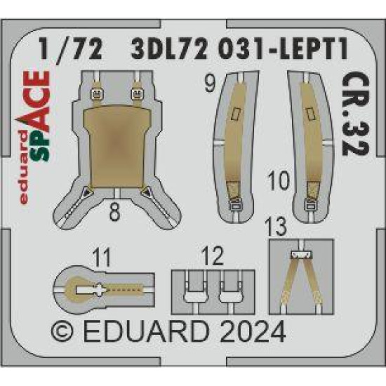 Eduard 3DL72031 1/72 CR.32 SPACE 3D Decal for Aircraft Space
