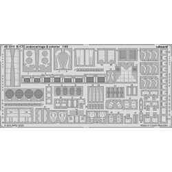 Eduard 481011 1/48 B-17G undercarriage & exterior Photo-Etched for Aircraft Photo etched set