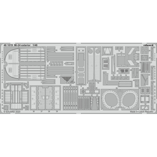 Eduard 481019 1/48 Mi-24 exterior Photo-Etched for Aircraft Photo etched set