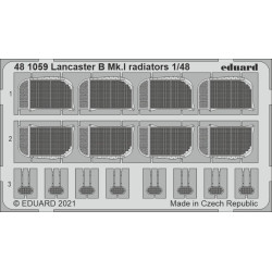 Eduard 481059 1/48 Lancaster B Mk.I radiators Photo-Etched for Aircraft Photo etched set