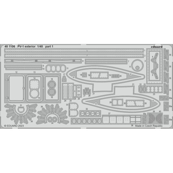 Eduard 481106 1/48 PV-1 exterior Photo-Etched for Aircraft Photo etched set
