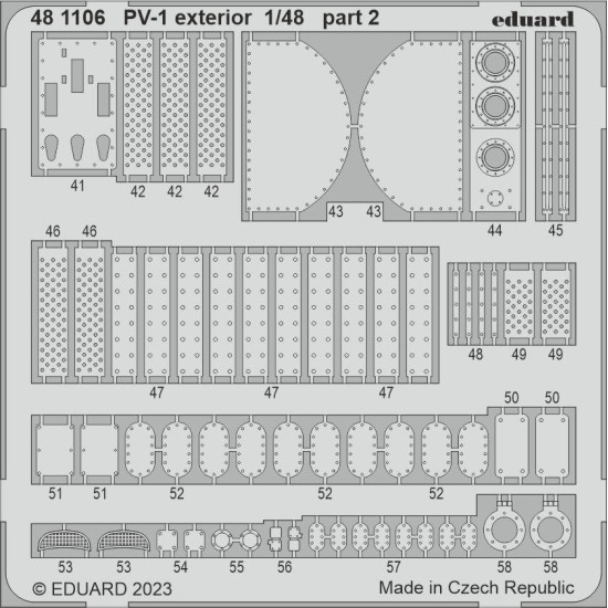 Eduard 481106 1/48 PV-1 exterior Photo-Etched for Aircraft Photo etched set