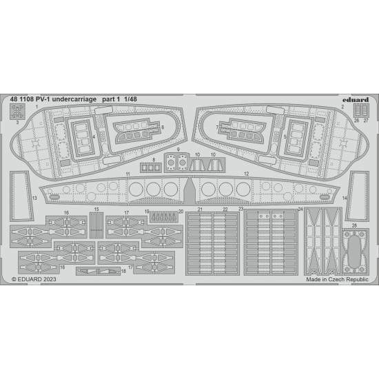 Eduard 481108 1/48 PV-1 undercarriage Photo-Etched for Aircraft Photo etched set