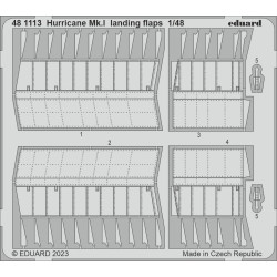 Eduard 481113 1/48 Hurricane Mk.I landing flaps Photo-Etched for Aircraft Photo etched set
