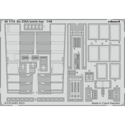 Eduard 481115 1/48 Do 335A bomb bay Photo-Etched for Aircraft Photo etched set
