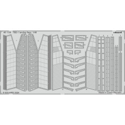 Eduard 481139 1/48 TBD-1 landing flaps Photo-Etched for Aircraft Photo etched set