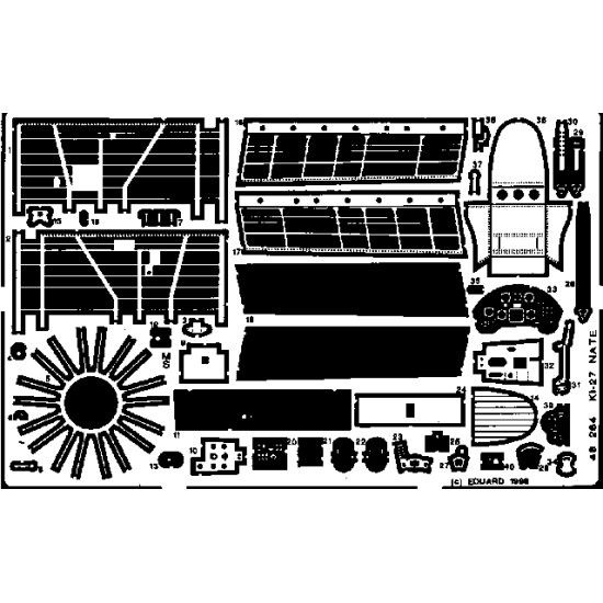 Eduard 48264 1/48 Ki-27 Nate Photo-Etched for Aircraft Photo etched set
