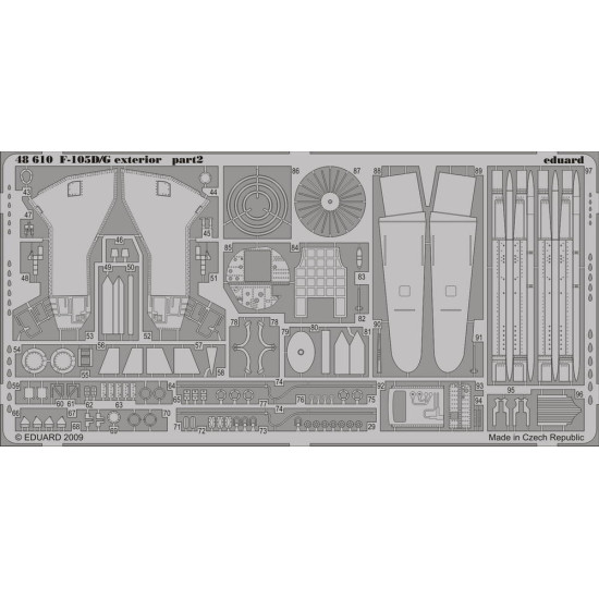 Eduard 48610 1/48 F-105D/G exterior Photo-Etched for Aircraft Photo etched set