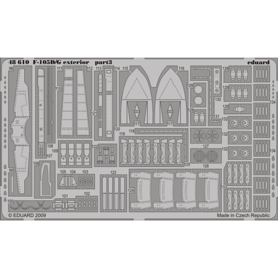 Eduard 48610 1/48 F-105D/G exterior Photo-Etched for Aircraft Photo etched set
