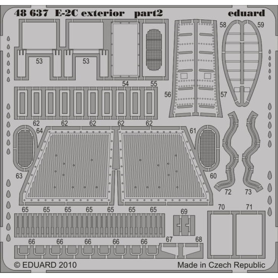 Eduard 48637 1/48 E-2C exterior Photo-Etched for Aircraft Photo etched set