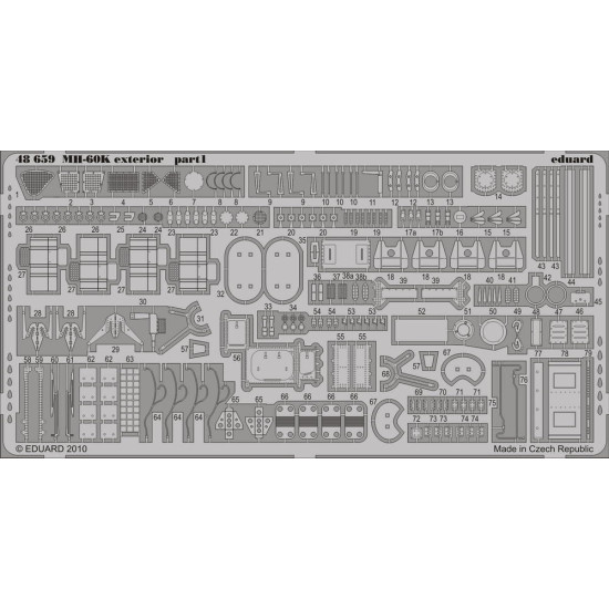 Eduard 48659 1/48 MH-60K exterior Photo-Etched for Aircraft Photo etched set