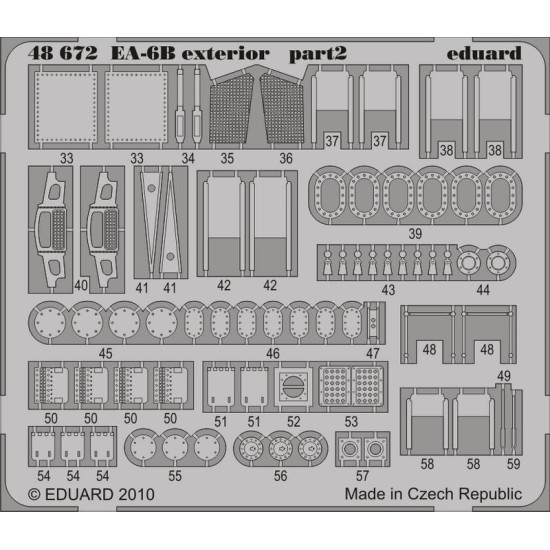 Eduard 48672 1/48 EA-6B exterior Photo-Etched for Aircraft Photo etched set