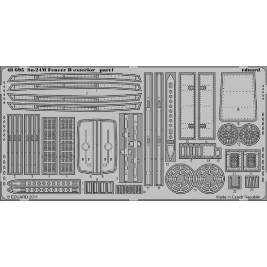 Eduard 48695 1/48 Su-24M Fencer D exterior Photo-Etched for Aircraft Photo etched set